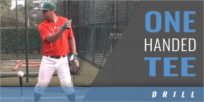 Hitting - One Handed Tee Drill - Gino DiMare - University of Miami