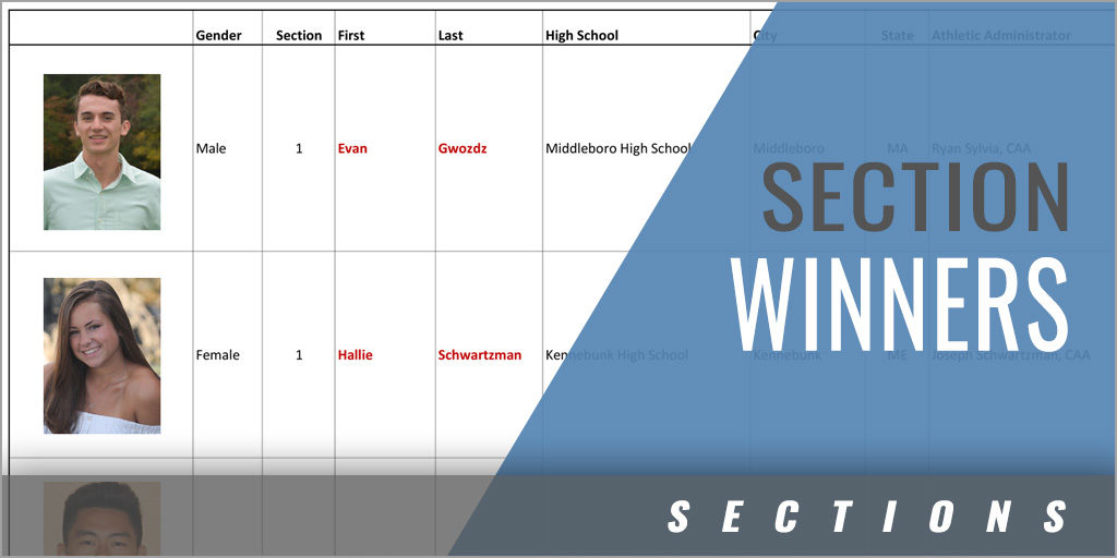2018 Section Winners