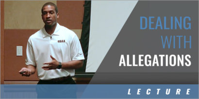 Dealing with Allegations and the Legal Responsibilities of an AD