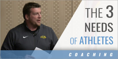 Athletes Have Three Needs
