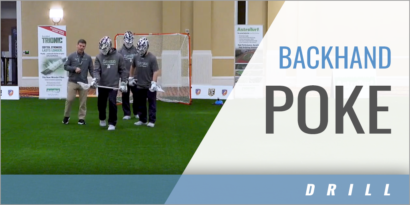 Losing the Faceoff: Backhand Poke Drill