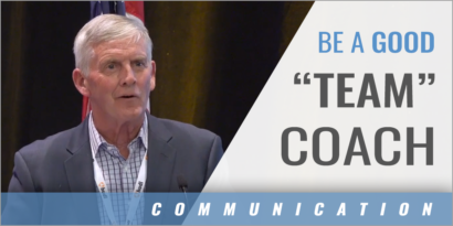 Be a Good "Team" Coach