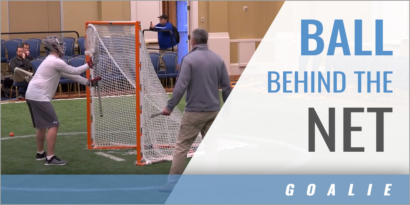 Goalies: Ball Behind the Net