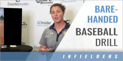 Infielder's Bare-Handed Baseball Drill