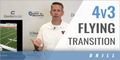 Flying Transition Drill 4v3 Progression