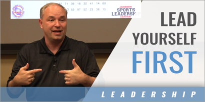 Be Able to Lead Yourself Before You Try to Lead Others