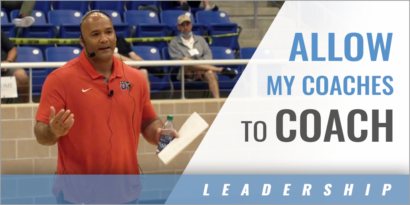 Allowing My Coaches to Coach