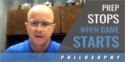 Preparation Stops when Competition Starts
