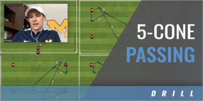 5-Cone Technical Passing Drill