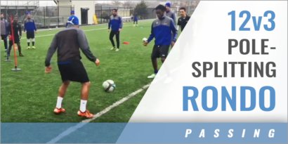 12v3 Pole-Splitting Rondo Exercise