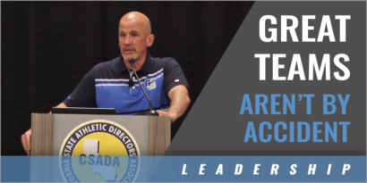 Great Teams Don't Happen by Accident
