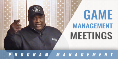 Game Management Meetings