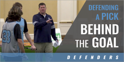 Defending a Pick Behind the Goal