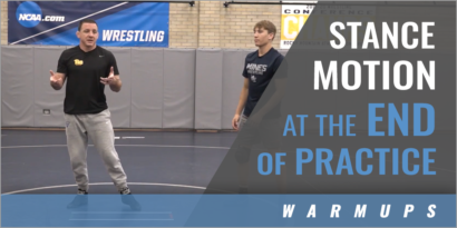 Run the Stance Motion Drill at the End of Practice